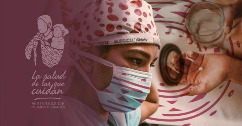 Poster for The Health of Those Who Care. Stories of Migrant Women